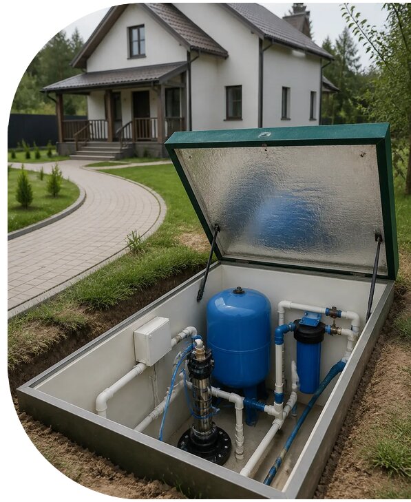 Автономное водоснабжение дома в Каспийске от 152715 р. | АПаруса-Ксп